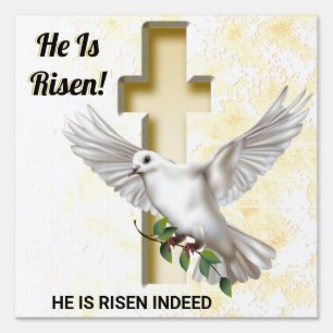 Dove of Peace Easter Sign