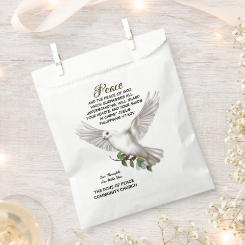 Dove of Peace Favor Bag