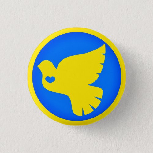 Dove of Peace _ Flag of Ukraine _ Freedom _ Peace Button