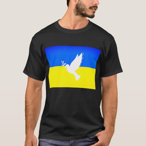 Dove of Peace _ Flag of Ukraine _ Freedom _ Peace T_Shirt