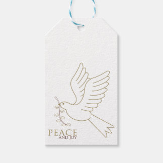 Dove of peace gift tags