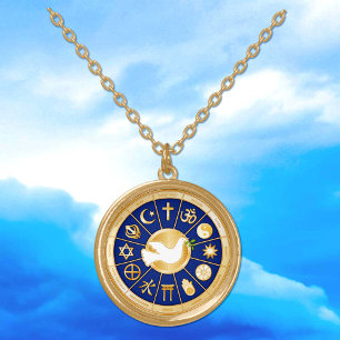 Dove of Peace Gold Plated Necklace