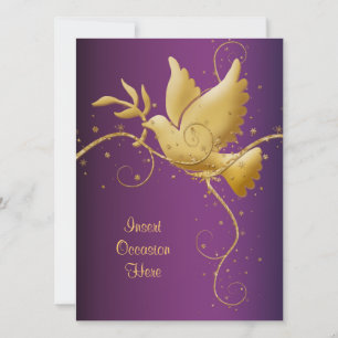 Dove of peace invitation