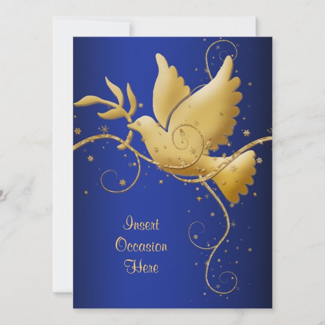 Dove of peace invitation (Front)
