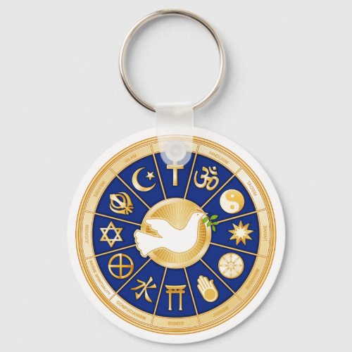 Dove of Peace Keychain