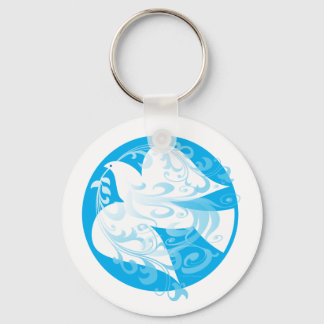 Dove of Peace Keychain