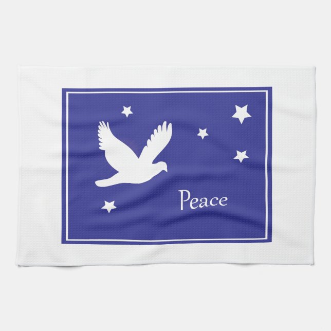 dove of peace kitchen towel (Horizontal)