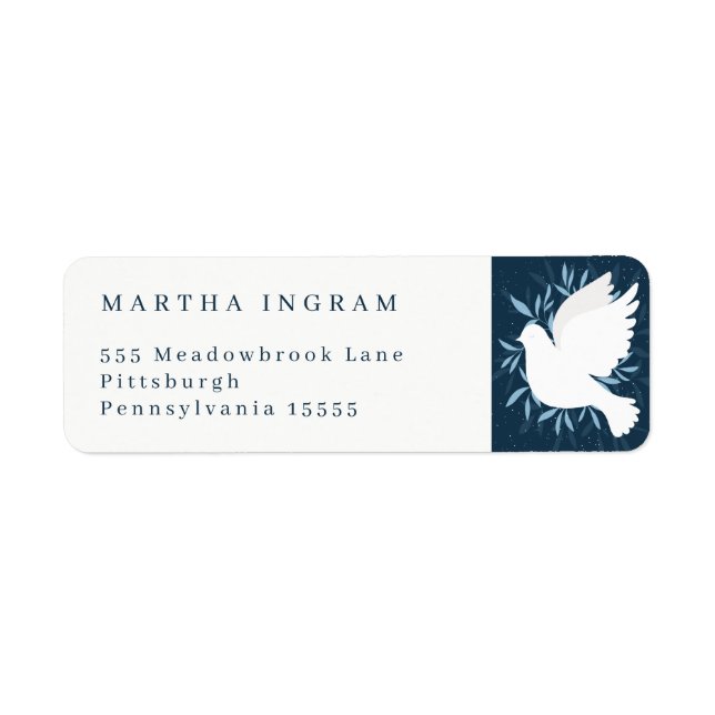 Dove of Peace Label (Front)