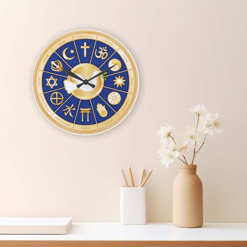 Dove of Peace Large Clock