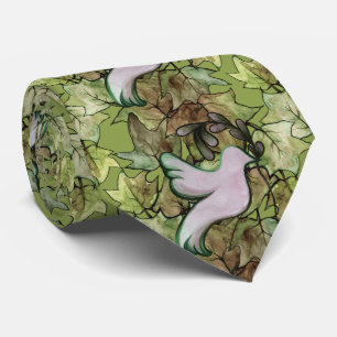 Dove of Peace on Earth and Hope for Worlds Peace Neck Tie