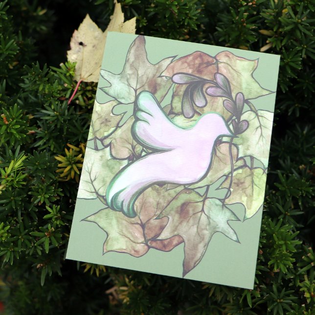 Dove of Peace on Earth and Hope for Worlds Peace   Postcard (Creator Uploaded)
