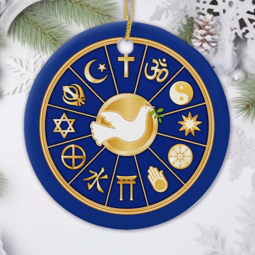 Dove of Peace Ornament International Symbols Ceramic Ornament