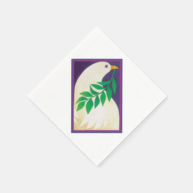 Dove of Peace Paper Napkins (Corner)