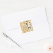 Dove of Peace Personalized Scripture Verse Square Sticker (Envelope)
