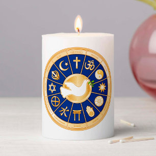 Dove of Peace  Pillar Candle