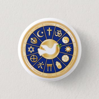 Dove Of Peace Pinback Button by pomegranate_gallery at Zazzle