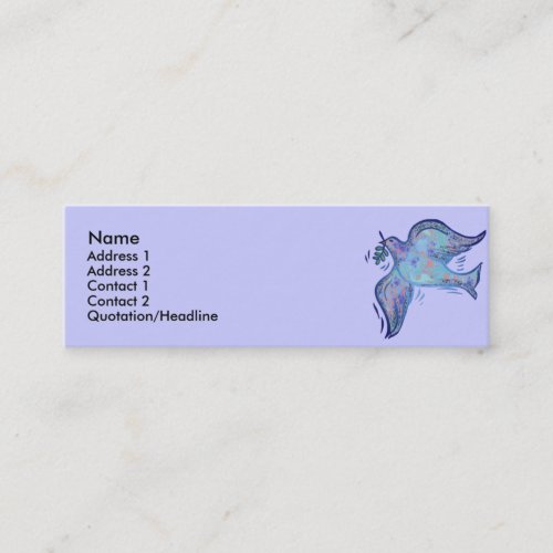 Dove of Peace Profile Cards Business Cards
