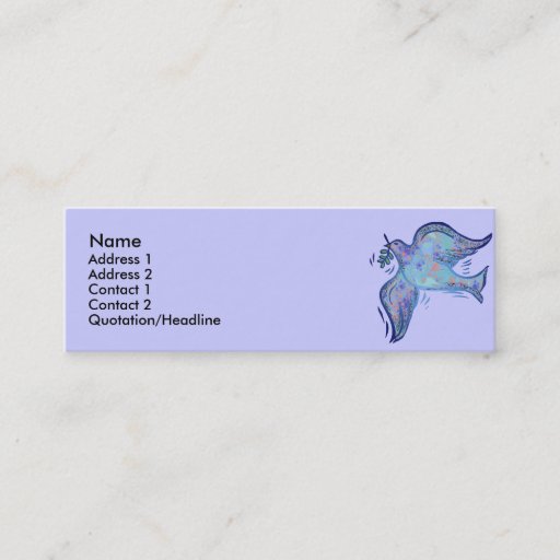 Customizable Dove of Peace Profile Cards Business Cards