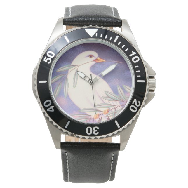 Dove of peace stylish trendy watch (Front)