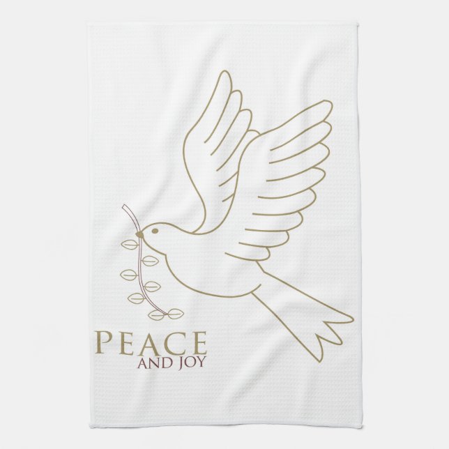 Dove of peace towel (Vertical)