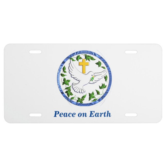 dove of pearce license plate (Front)
