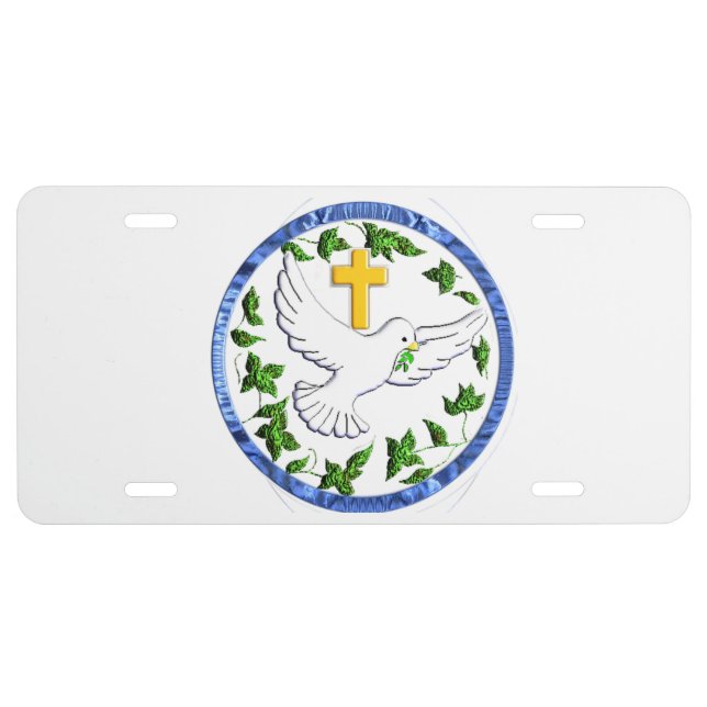 dove of pearce license plate (Front)