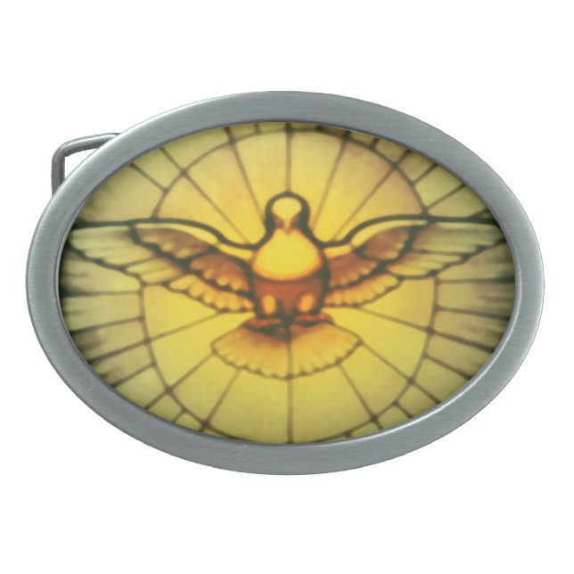 Dove of the Holy Spirit Belt Buckle (Front)