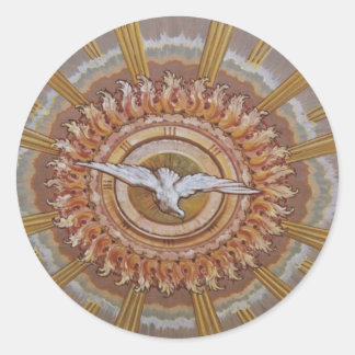 Dove of the Holy Spirit Classic Round Sticker
