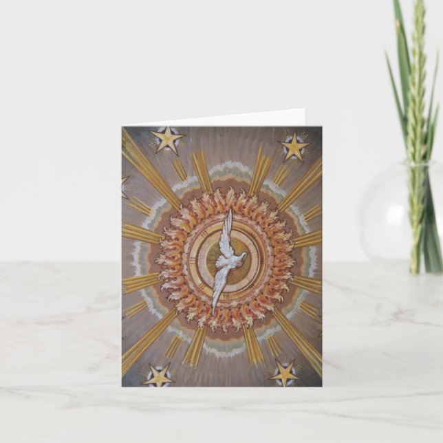 Dove of the Holy Spirit Holiday Card (Front)