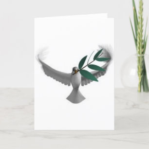 Dove-olivebranch Holiday Card