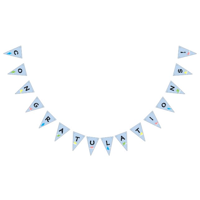 Dove on Branch Celebration Bunting Flags (All)