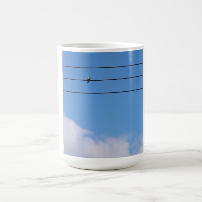 Dove on the wire coffee mug (Center)