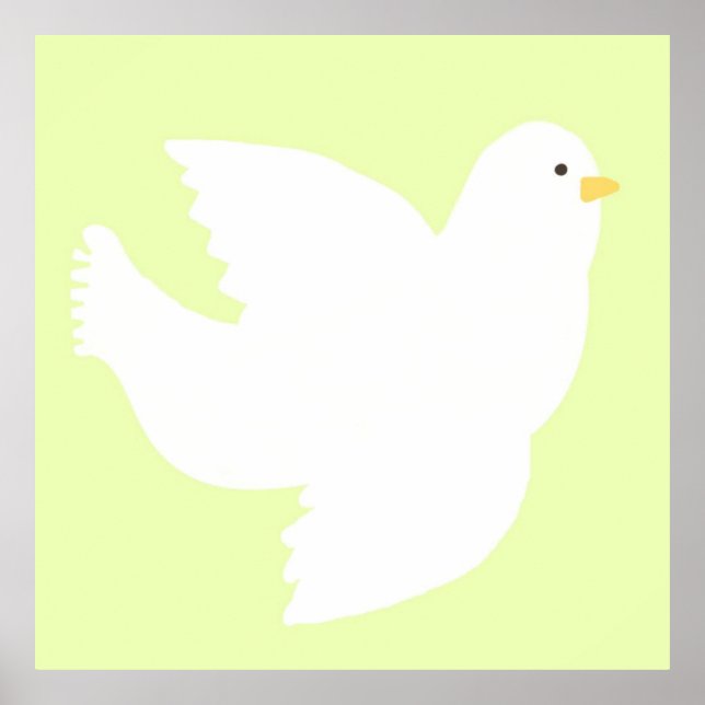 dove painting art poster (Front)