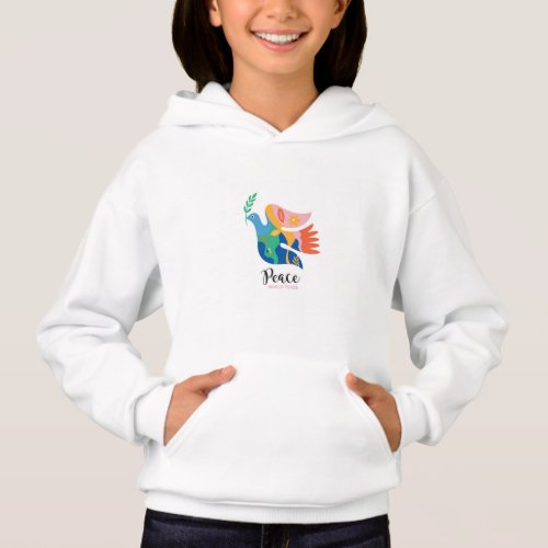 Dove peace for world hoodie