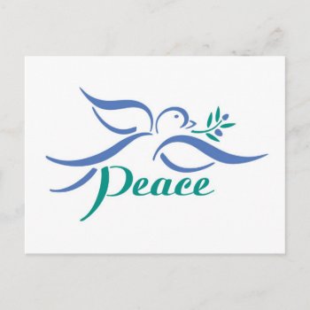Dove Peace Postcard by Lisann52 at Zazzle
