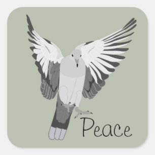 Dove - Peace Square Sticker