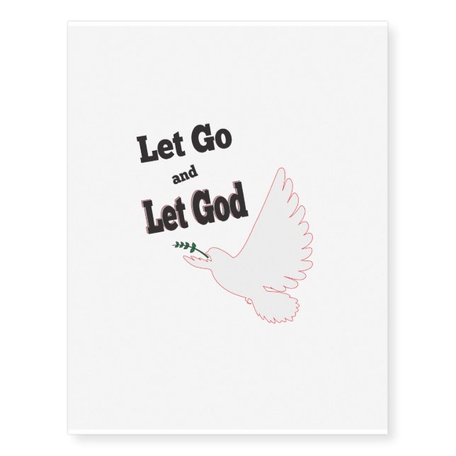 Dove Peace Temporary Tattoos (Front)