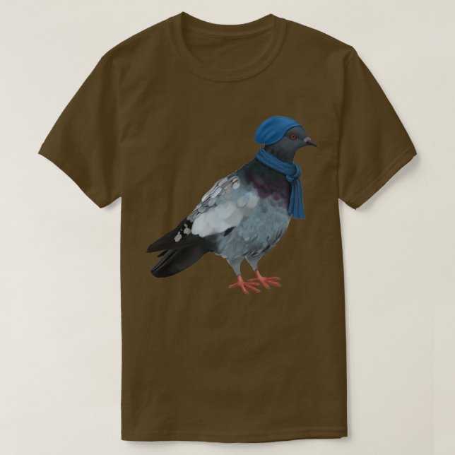 Dove Pigeon Winter 1 T-Shirt (Design Front)