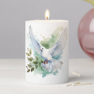 Dove Pillar Candle