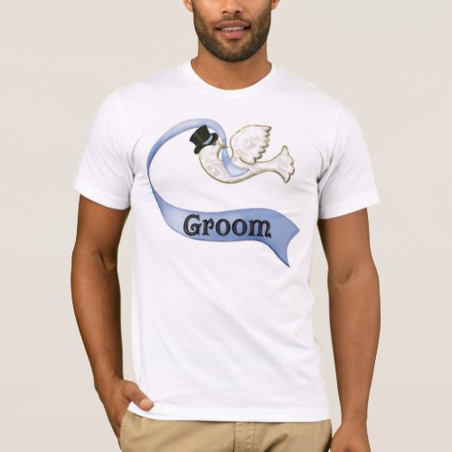 Dove  Rose _ Groom T_shirt