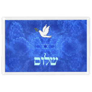 Dove - Shalom Acrylic Tray