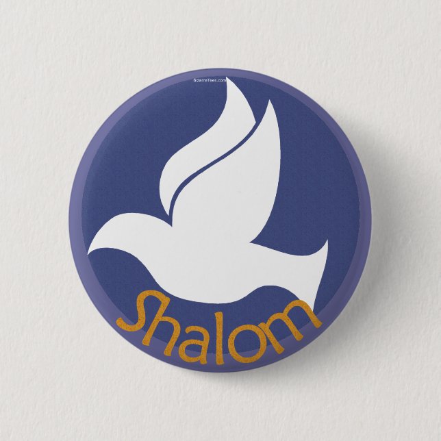 Dove Shalom Button (Front)
