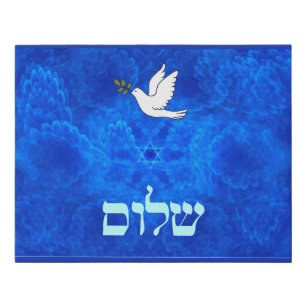 Dove - Shalom Faux Canvas Print