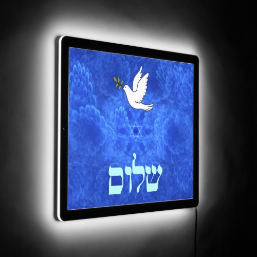 Dove _ Shalom Fractal LED Sign