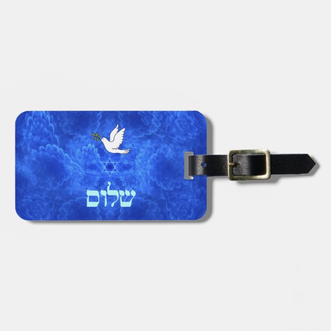 Dove - Shalom Luggage Tag (Front Horizontal)