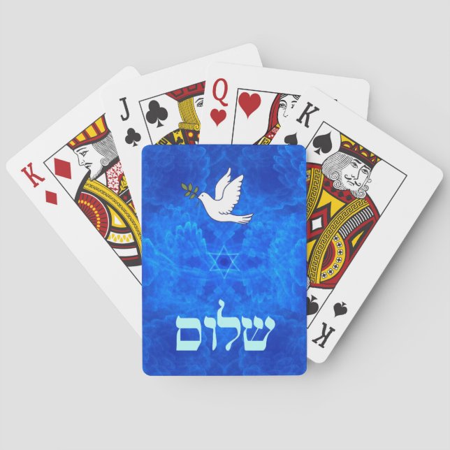 Dove - Shalom Poker Cards (Back)