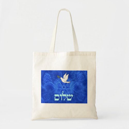 Dove _ Shalom Tote Bag