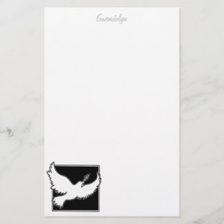Dove stationery personalized