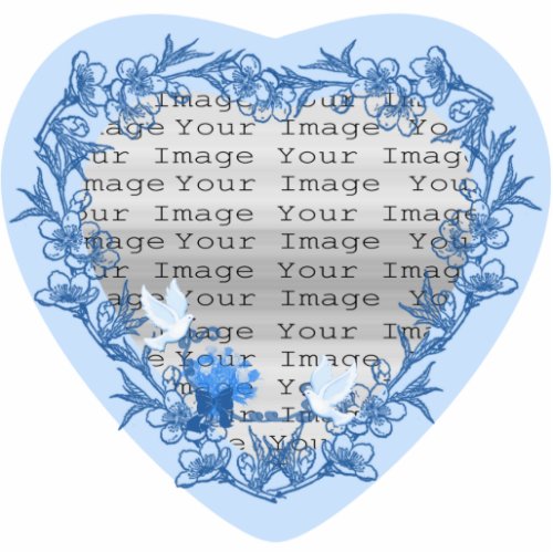 Dove Wedding Photo Frame Statuette