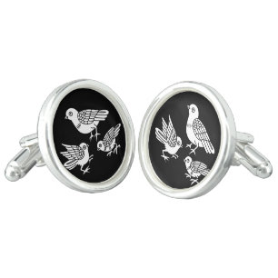 Dove with children cufflinks